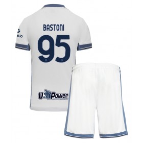 Inter Milan Alessandro Bastoni #95 Borta Kläder Barn 2024-25 Kortärmad (+ Korta byxor)